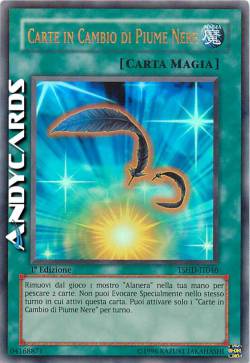 CARDS FOR BLACK FEATHERS