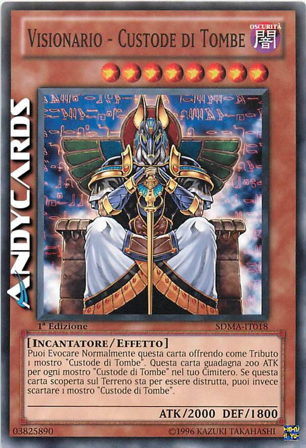Yugioh Structure Deck Yu-Gi-Oh! Gravekeeper's Visionary Card - SDMA-EN018 -  (Structure Deck: Marik) 1st Edition Common