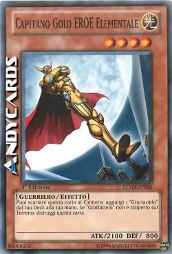 CAPITANO GOLD EROE ELEMENTALE