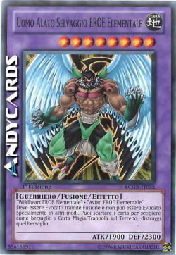 UOMO ALATO SELVAGGIO EROE ELEMENTALE