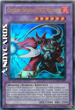 CECCHINO INFERNALE EROE MALVAGIO