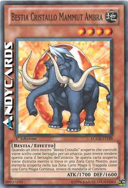 BESTIA CRISTALLO MAMMUT AMBRA