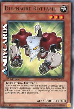 DIFENSORE ROTTAME