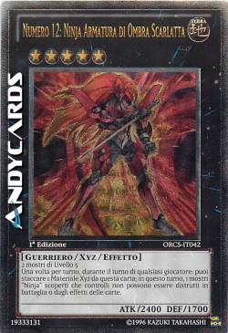 NUMERO 12: NINJA ARMATURA DI OMBRA SCARLATTA