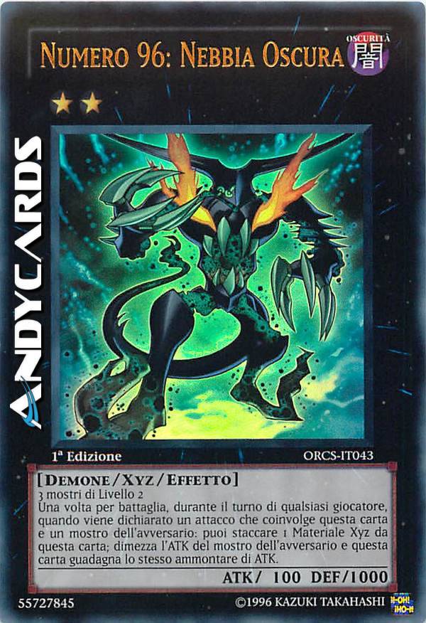yugioh card number 96 Yu-gi-oh! - 96:Dark Mist (Orcs- En043) - Order Of Chaos - Unlimited Edition trading and collectible card game (TCG/CCG) Number 96: Dark Mist by
