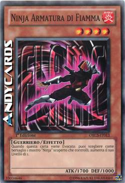 NINJA ARMATURA DI FIAMMA