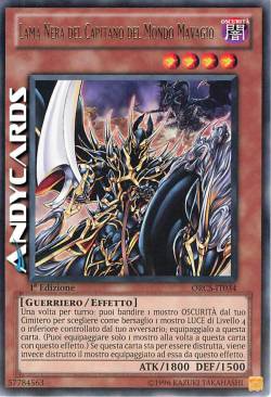 LAMA NERA DEL CAPITANO DEL MONDO MAVAGIO