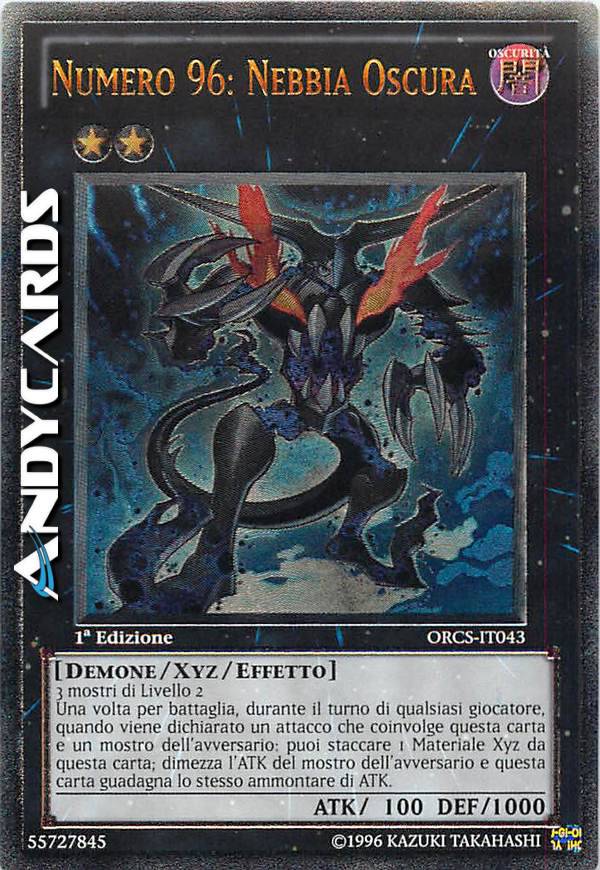 yugioh number 96 dark mist deck Yu-Gi-Oh! - 96: (ORCS-EN043) - Order of Chaos - 1st Edition You will receive the 1st Edition version of this card. cardcluster