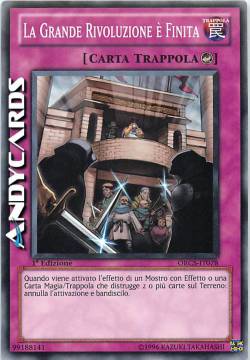 LA GRANDE RIVOLUZIONE È FINITA