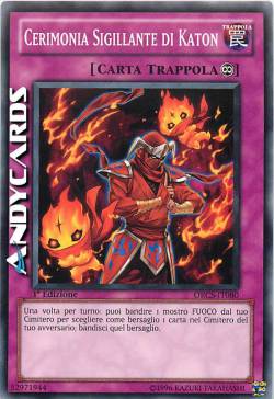 CERIMONIA SIGILLANTE DI KATON