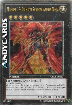 NUMBER 12: CRIMSON SHADOW ARMOR NINJA