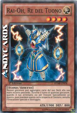 RAI-OH, RE DEL TUONO