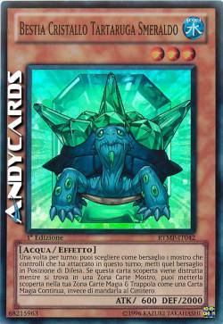 BESTIA CRISTALLO TARTARUGA SMERALDO