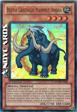 BESTIA CRISTALLO MAMMUT AMBRA