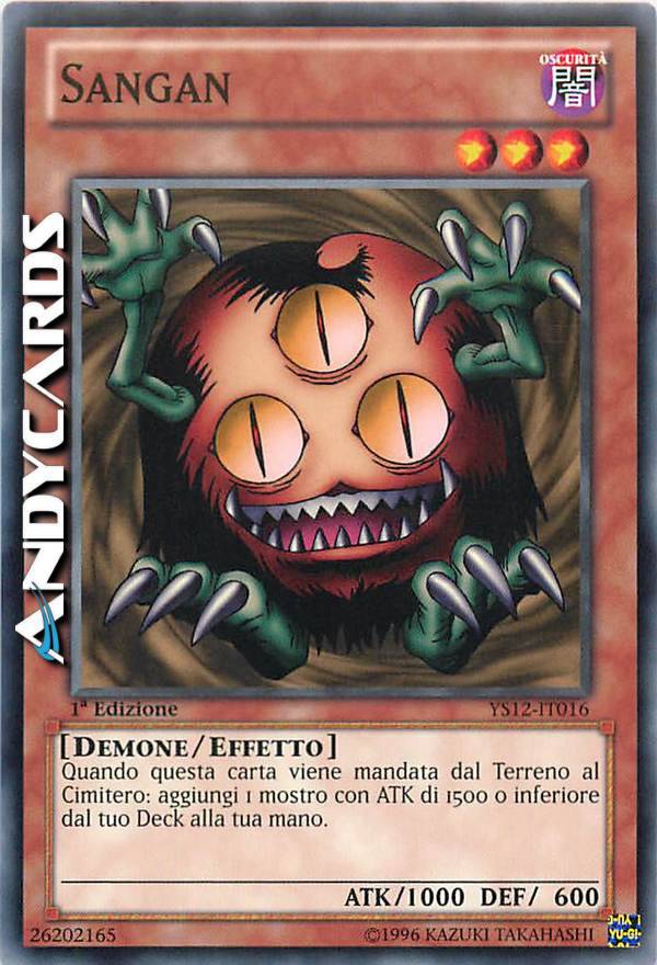 yugioh sangan deck [LCYW-EN120] Secret Rare Fiend/Effect DARK 1000 600 When this card is sent from the field to the Graveyard The CRAZY STORY of Sangan