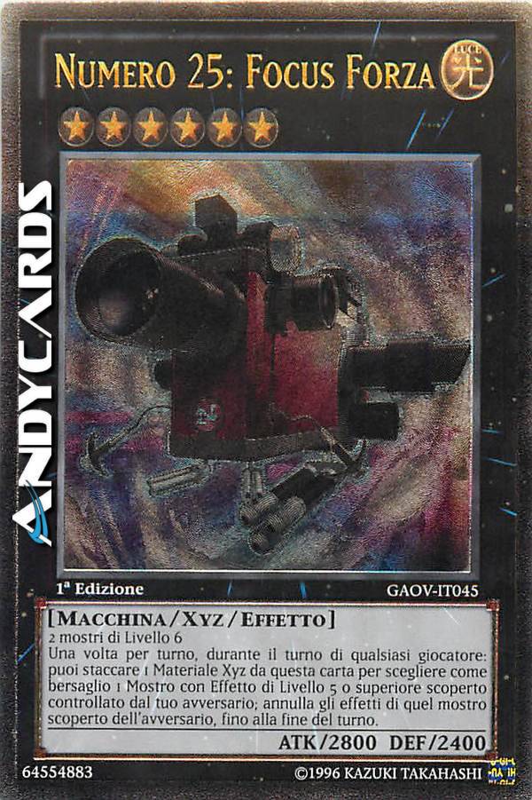 NUMBER 25: FORCE FOCUS • (Numero 25: Focus Forza) • Comune • SP14
