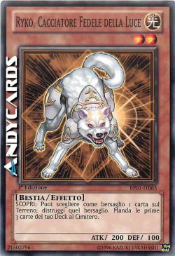 RYKO, CACCIATORE FEDELE DELLA LUCE