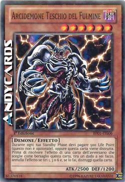 ARCIDEMONE TESCHIO DEL FULMINE
