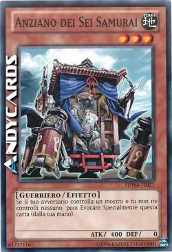 ANZIANO DEI SEI SAMURAI