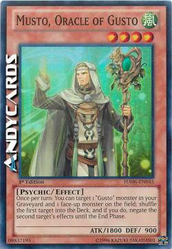 MUSTO, ORACOLO DI GUSTO