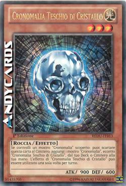 CRONOMALIA TESCHIO DI CRISTALLO