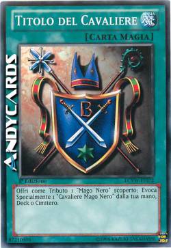 TITOLO DEL CAVALIERE