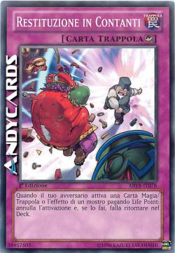 RESTITUZIONE IN CONTANTI