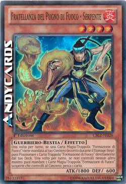 FRATELLANZA DEL PUGNO DI FUOCO - SERPENTE