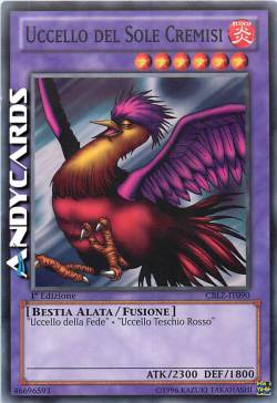 UCCELLO DEL SOLE CREMISI