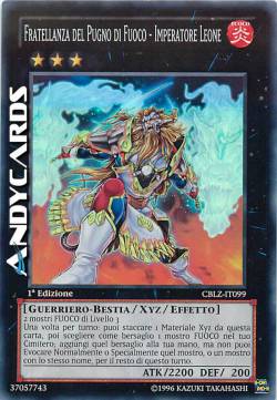 FRATELLANZA DEL PUGNO DI FUOCO - IMPERATORE LEONE