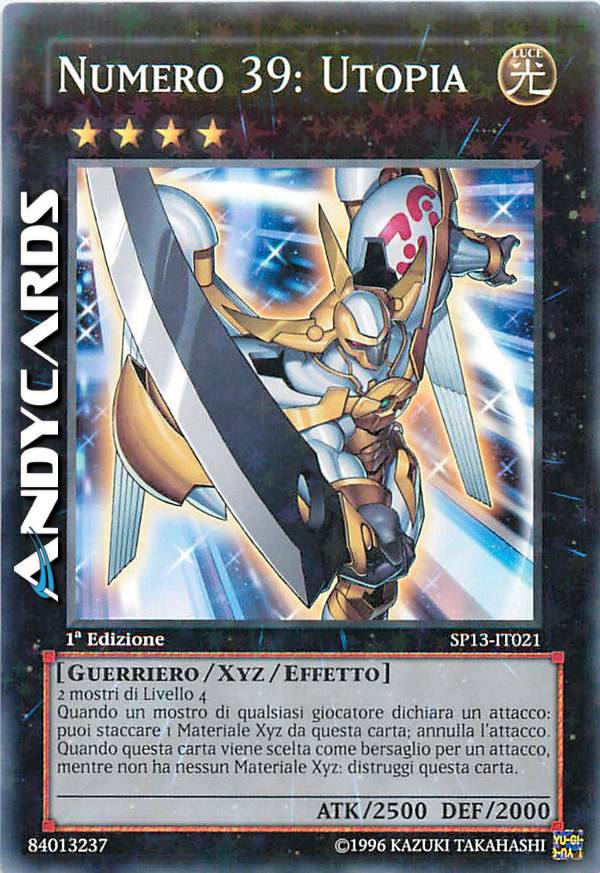 遊戯王 (Yu-Gi-Oh!) NUMBER 39: UTOPIA | AndyCards Srl