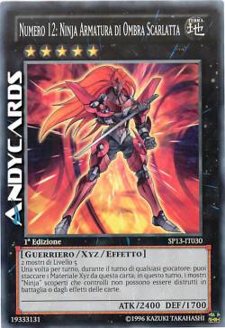 NUMERO 12: NINJA ARMATURA DI OMBRA SCARLATTA