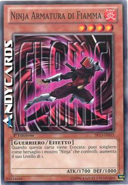 NINJA ARMATURA DI FIAMMA