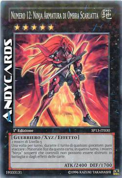 NUMERO 12: NINJA ARMATURA DI OMBRA SCARLATTA