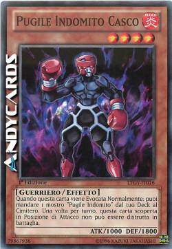 PUGILE INDOMITO CASCO