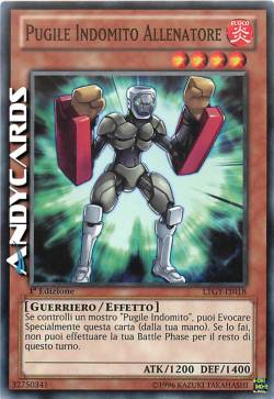 PUGILE INDOMITO ALLENATORE