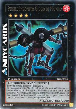 PUGILE INDOMITO GIOGO DI PIOMBO