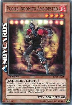 PUGILE INDOMITO AMBIDESTRO