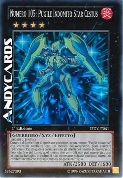 NUMERO 105: PUGILE INDOMITO STAR CESTUS