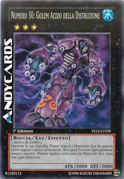 NUMERO 30: GOLEM ACIDO DELLA DISTRUZIONE