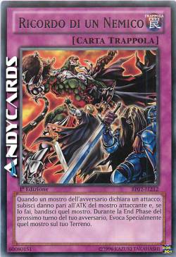 RICORDO DI UN NEMICO