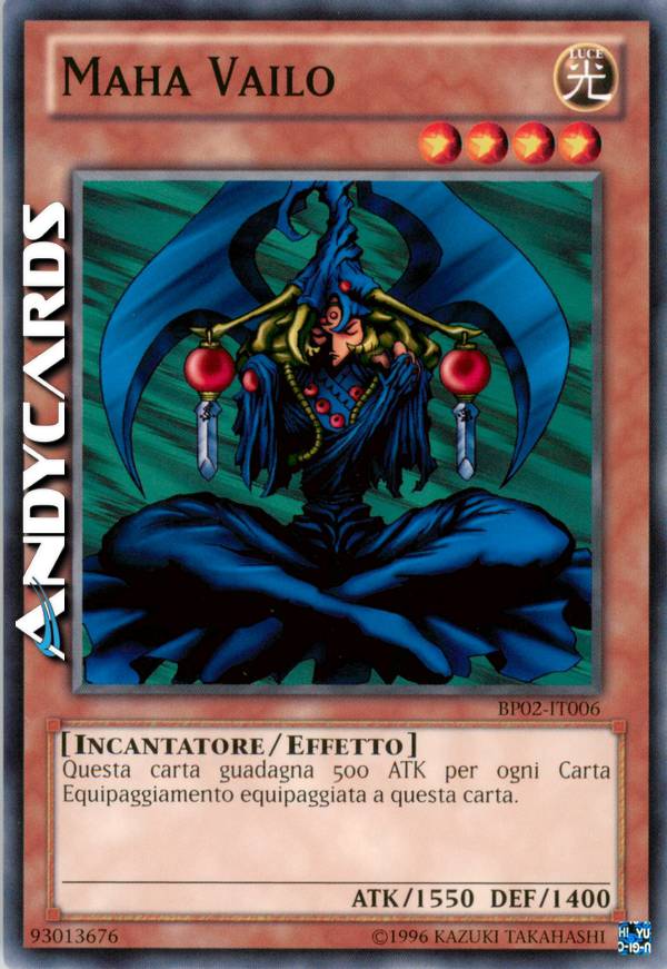 yugioh maha vailo deck Yu-Gi-Oh! - (DLG1-EN054) - Dark Legends - Unlimited Edition the ATK of this monster is increased by 500 points for each card equipped to this monster. So, I've been trying to