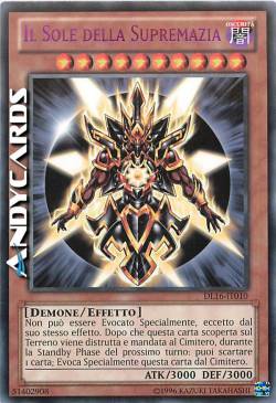 IL SOLE DELLA SUPREMAZIA