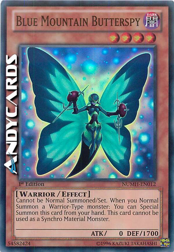 yugioh butterspy cards Swallowtail up Defense Position Blue Mountain Butterspy Card Profile
