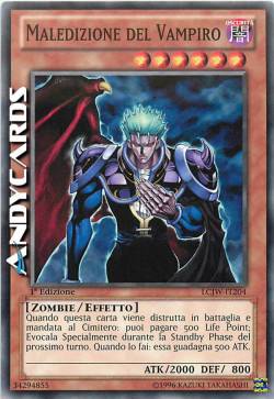 MALEDIZIONE DEL VAMPIRO