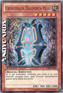 CRONOMALIA TRASPORTA MOAI
