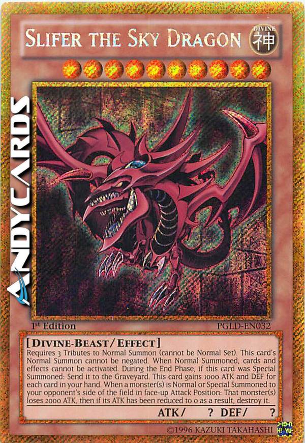 Slifer The Sky Dragon - MVP1-EN057 Ultra Rare Yu-Gi-Oh! Card