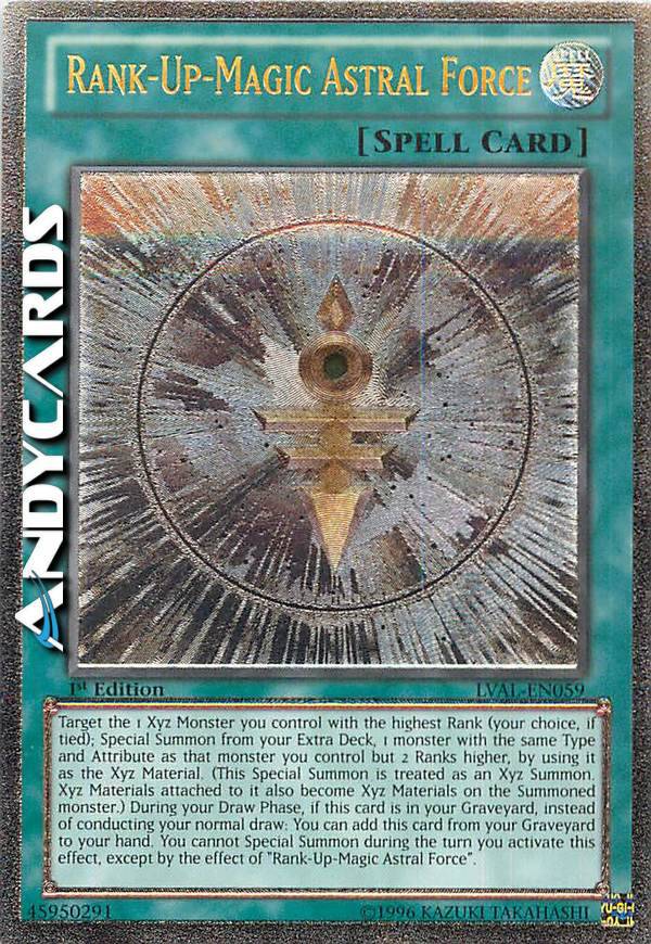astral yugioh card Rank-Up-Magic Astral Force [PGL2-EN060] Gold Rare