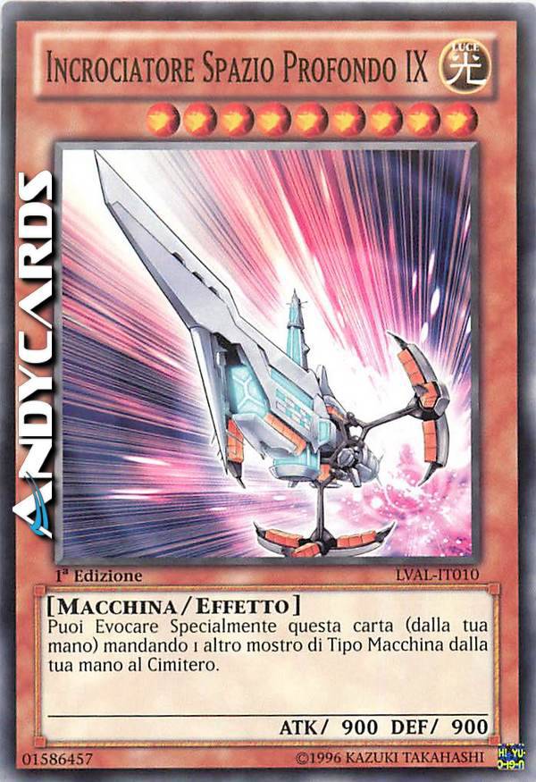 Yu-Gi-Oh! Deep-Space Cruiser IX Karte - LVAL-EN010 - 1st Edition Common - Aus Legacy Of The Valiant Set