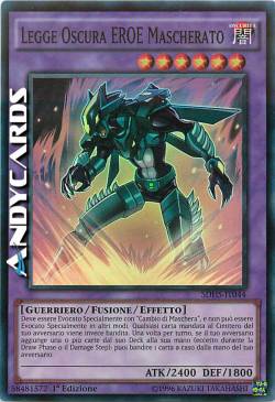 LEGGE OSCURA EROE MASCHERATO